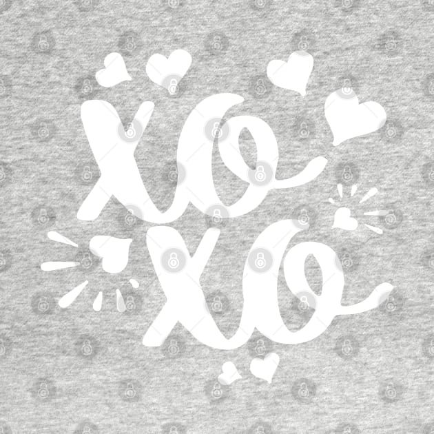 XO XO Hearts by TheBlackCatprints